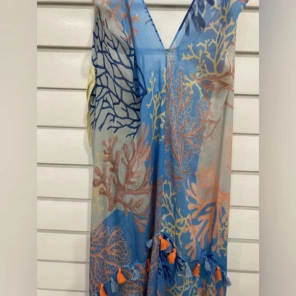 Coral Reef Print Maxi Dress - Picture 6 of 6